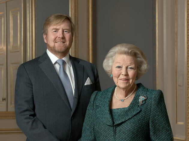 Duoportret Koning Willem-Alexander en Prinses Beatrix
